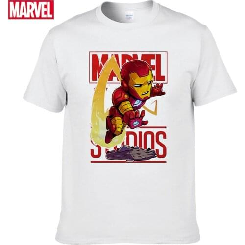 Marvel The Avengers Tony Stark Iron Man short sleeve t-shirts Summer shirts for men graphic t shirts Womens cotton t-shirt #15