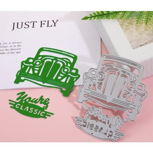 Classic Car Cutting Dies Stencils Troqueles DIY Scrapbooking Cut Die Mold Album Embossing Cards Making Template Paper Cutter