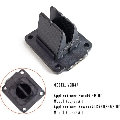 V Force Reed Valve Cage Carbon Fiber V384A Kawasaki KX80 KX85 KX100 For Suzuki RM100 And Modenas Dinamik 125 All Years Vforce