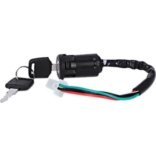 Key Set Ignition Switch 4 Pin 4 Wire Female Atv
