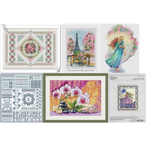 Janlynn 023-0294 Lace rose 46-35 Counted Cross Stitch 11CT 14CT 18CT Cross Stitch Kits Embroidery Needlework Sets