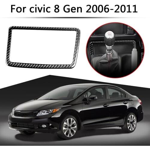 Car Interior Cover Trim Accessories Carbon Fiber Auto Styling Trim Cover Sticker Parts Sticker for Honda Civic 06-11