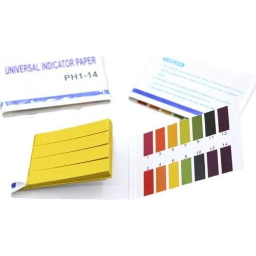 80 Strips Professional 1-14 PH Litmus Paper Ph Test Strips Water Cosmetics Soil Acidity Test Strips with Control Card