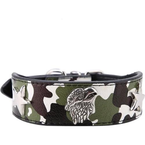 Fashionable Pet Collar Soft PU Leather Puppy Pitbull Small Medium Dogs Neck Ring XL Green