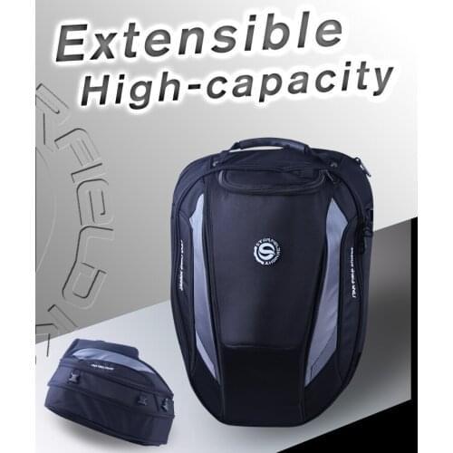 Motorcycle Back Seat Bags Moto Helmet Bags 100% Waterproof Rear Tail Bags Motocross Double Shoulder Backpack Racing Travel Bag