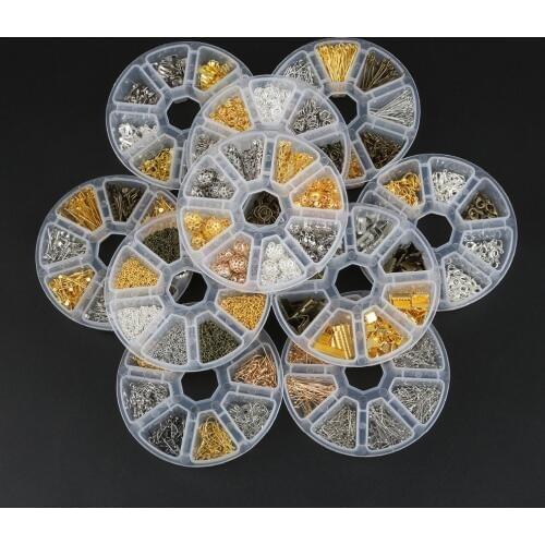 DIY Jewelry Making Jumping Rings/Lobster clasp/Hook/Torus/Needle/Clip/Extender Chains Findings Box Beads Kit