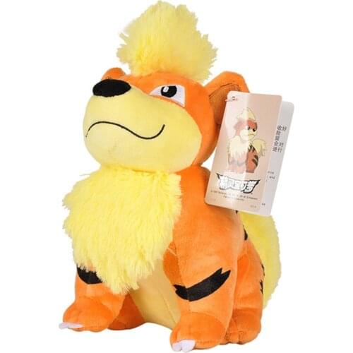 Growlithe Plush Doll Stuffed Toy Kawaii Pikachued Pokemoned Peluche Bulbasaur Squirtle Anime Kid Gift