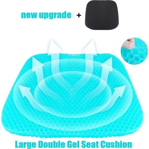 Ice Pad Gel Cushion The New Upgrade Gel Sit Cushion Honeycomb Car Non-Slip Sofa Office Chair Cushion Chair Pillow Carpet