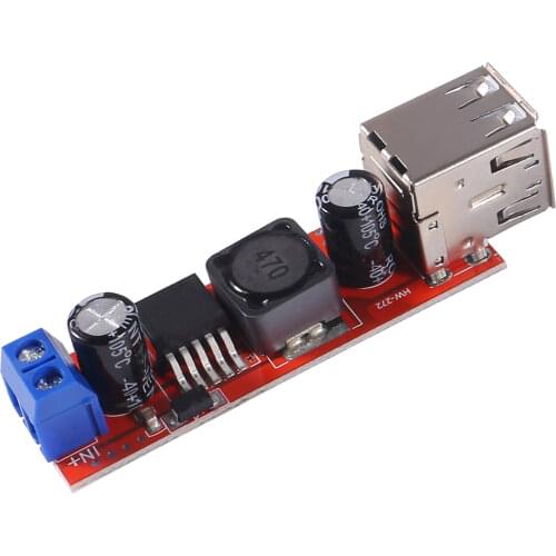 Dual USB 9V/12V/24V/36V to 5V Converter DC-DC 3A Step Down Power Module Double USB Step-down Converter Module