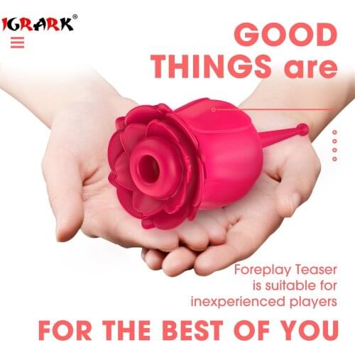Rose Vibrator Vagina Sucking Vibrator Intimate Good Nipple Sucker Oral Licking Clitoris Stimulation Powerful Sex Toys for Women