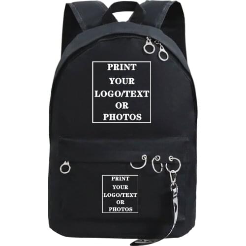 Customize Your Logo Name Image Backpack Women Backpack Fashion Custom Backpacks for School Teenager GirlsTeen Mochilas Schoolbag