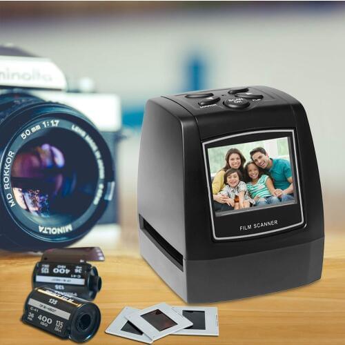 Negative Film Scanner 35mm 135mm Slide Film Converter Photo Digital Image Viewer with 2.4" LCD Build-in Editing Software