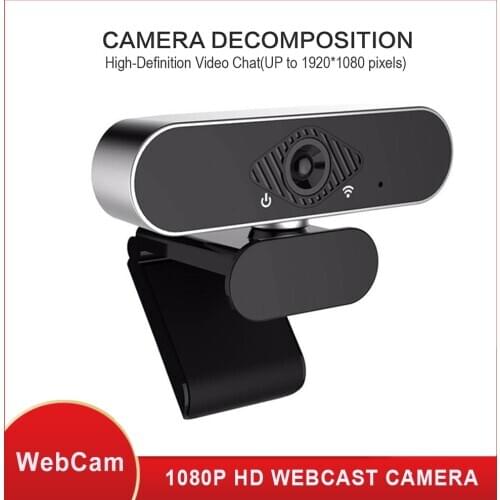 Computer Webcam with Built-in Microphone 3MP Full HD 1080P Widescreen Video Work Home Accessories USB Web Camera for PC