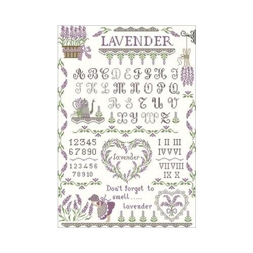 20-magazine-lavender world Counted Cross Stitch 11CT 14CT 18CT DIY Cross Stitch Kits Embroidery Needlework Sets