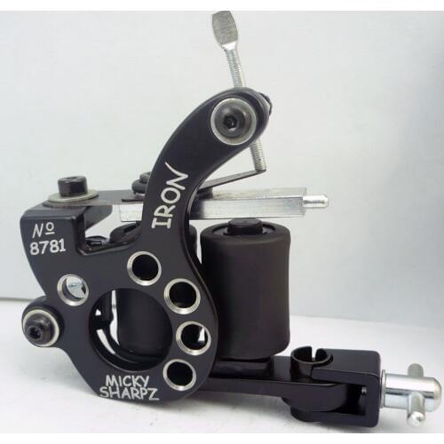 10Pcs/lot Pro Casting Iron Tattoo Machine 10 Wraps coil stainless steel Tattoos Body Art Gun Coil Machine LPC-ITM-7034-4D