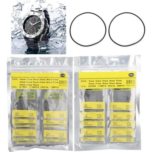 500pcs/bag O Ring Rubber Seal Watch Back Cover Seal Gaskets Watch Repairing Tool High Quality Watch tool kit For Watchmaker Tool
