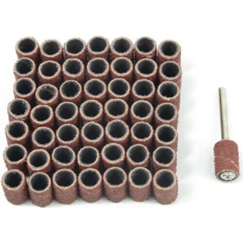 100pcs 6.35/12.7mm Sandpaper ring electric sanding head sanding head wood metal polishing sandpaper sanding cloth ring