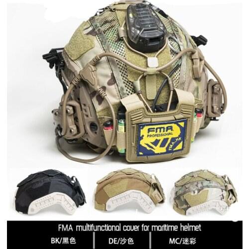 FMA Military tactical Helmet Cover Skin Weight Pouch Bag Battery Holder TB1345