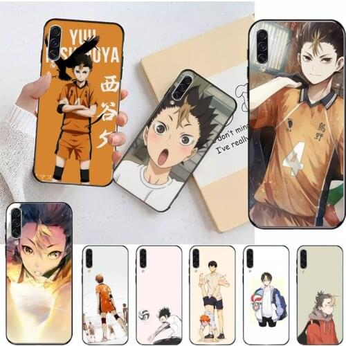 Yu Nishinoya Haikyuu Phone Case For Samsung A20 A30 30s A40 A7 2018 J2 J7 prime J4 Plus S5 Note 9 10 Plus