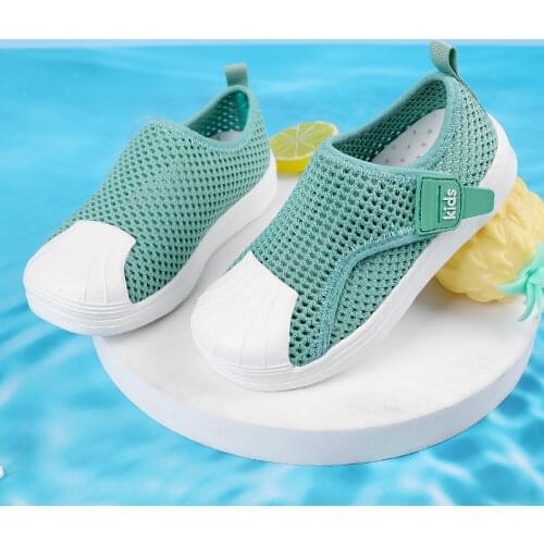 Kid Light Mesh Water Shoes Breathable Quick-Dry Beach Shoes Children Outdoor Sports Non Slip for Upstream Boy Girls Aqua Shoes