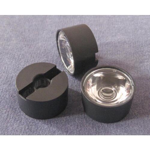 #EKG-23 High quality LED Lens, lnfrared lens, Lens Diameter: 23mm, With Holder Size: 25X13.5mm, 45 degree, Clean surface, PMMA