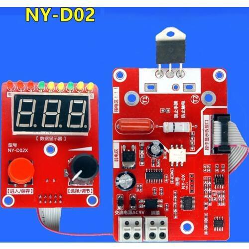 AC9-12v 3w Double Pulse Encoder Spot Welder Time and Current Control Board 41A Transformer Controller 0.56 Digital Tube Display