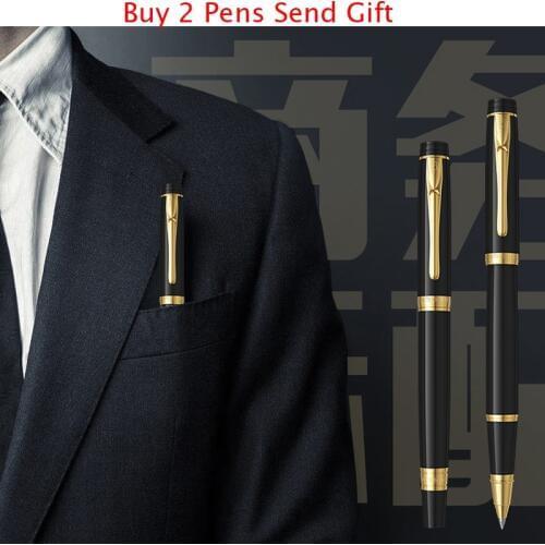 Hot Selling Nice Quality Hero 3802 Brand Metal Roller Ballpoint Pen Office Executive Fast Writing Pen Buy 2 Pens Send Gift