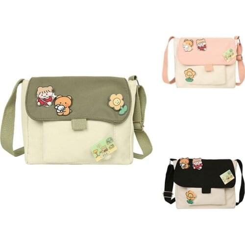 Korean Cute Small Bag Soft Sister Girl Heart Soft Cute Student Shoulder Bag Japanese Harajuku Messenger Bag Woman