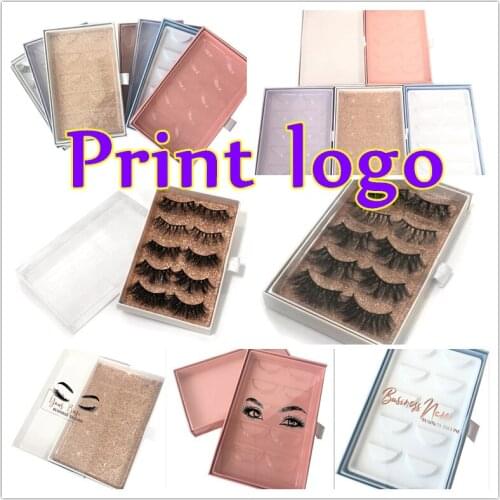 Lash Boxes Packaging Eyelash Packaging With Tray five pairs Lashes Box Custom Logo Mink Lashes Pack Wholesale Eyelash Packaging