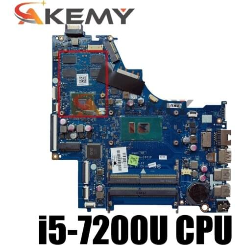 Laptop motherboard For HP Pavilion 15-BS Core i5-7200U SR342 Mainboard LA-E801P 924756-601 924756-501 DDR4
