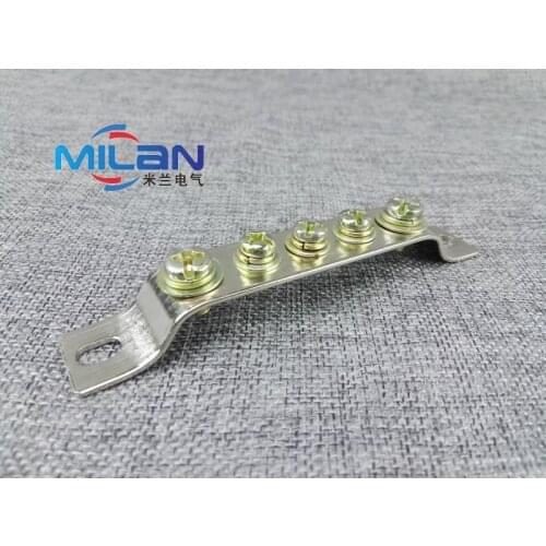 The copper terminal wire row row wire terminal 1.8*20 5 hole copper copper terminal