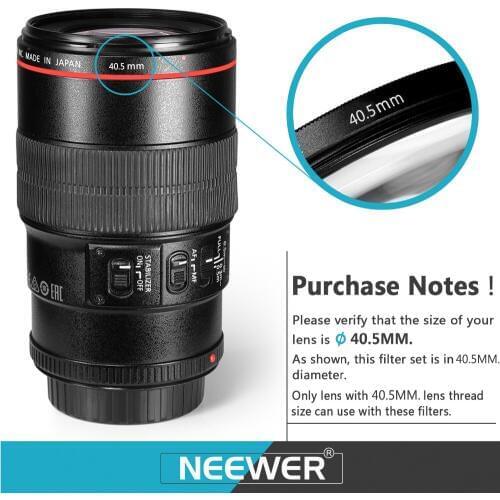 Neewer 40.5MM Lens Filter Kit NEX Series Cameras with 16-50mm Lens for Samsung NX300 with 20-50mm Lens UV CPL ND4 filter Pouch