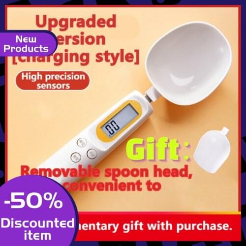 500g/0.1g Portable Rechargeable Lcd Digital Pet Electronic Spoon Kitchen Scale Measuring Spoon Food Scale Brand New High Quality