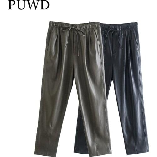 Женские укороченные брюки PUWD China At AliExpress