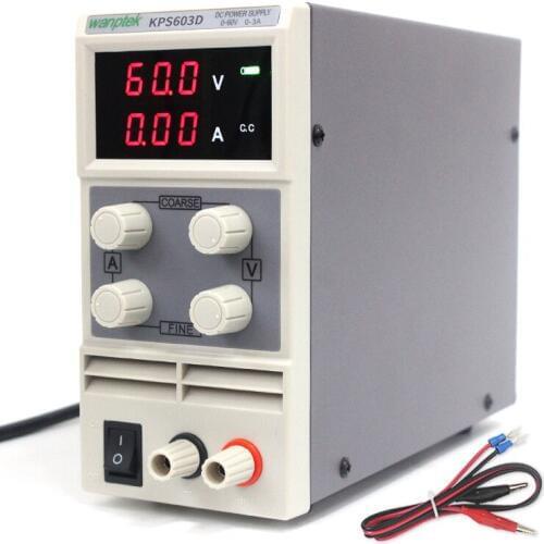 60V 3A DC Regulated Power High Precision Adjustable Supply Switch Power Supply Maintenance Protection Function KPS603D