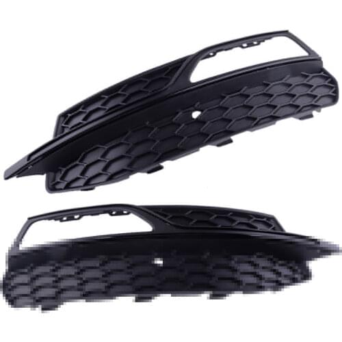 1 Pair Bumper Lower Fog Light Lamp Grill Grille Cover Fit for Audi A3 S3 S-Line 2013-2016 8V3807681G 8V3807682 8V3807682G