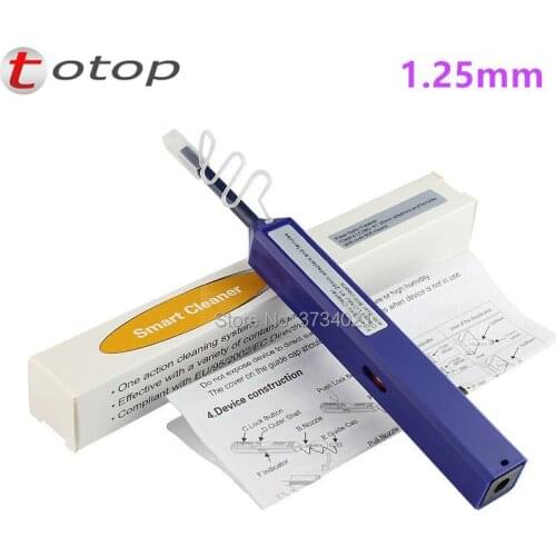 15Pcs/Box 1.25mm LC fiber optic cleaning pen One click fiber clean pen LC MU fiber optic connector cleaning tool free shipping