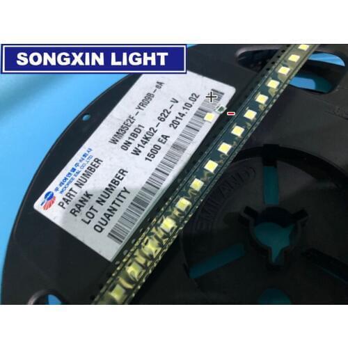 2000pcs FOR WOOREE LED backlight LCD TV bead 6 V 1-2 W 3535 LED SMD Lamp bead 3535 cold white