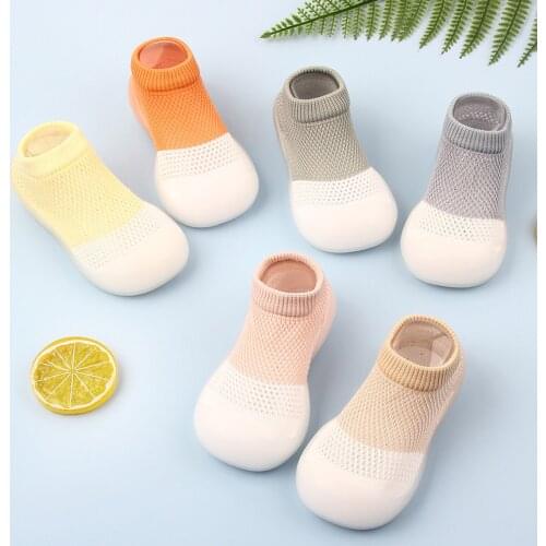 2021 Summer Baby Boy Girl Cartoon Warm Floor Socks Rubber Sole Shoes Anti-Slip First Walker Childrens Soft Shoes детская обувь