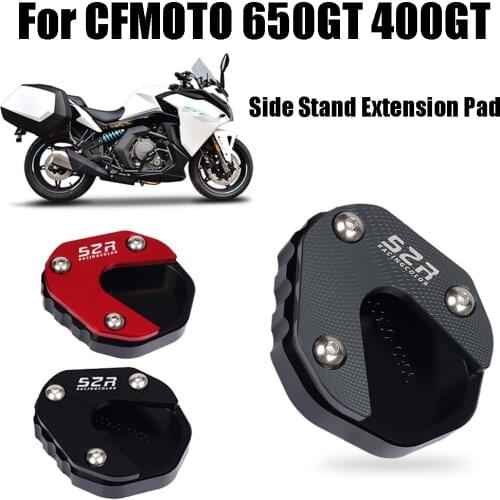 Motorcycle Accessories Kickstand Foot Side Stand Extension Pad Support Plate For CFMOTO CF 400GT CF 400 GT 400 CF400GT Part