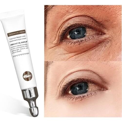 Crocodile Hyaluronic Acid Anti Eye Cream Remove Eye Bags Dark Circles Against Puffiness Eyes Care Serum Repair Essence