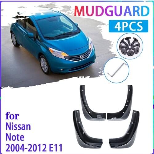 Car Mud Flaps for Nissan Note 2004~2012 E11 2007 2008 2009 2010 2011 Mudguard Splash Guards Fender Mudflaps Auto Accessories