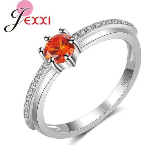 Big Promtion Simple Wedding Rings For Women 925 Sterling Silver Full zirconia Engagement Anillos AAA+ Cubic Zirconia Bague