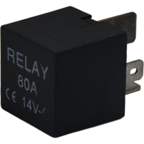 Black Car Truck Auto Heavy 12V 80A 80 AMP SPST Relay Relays 4 Pin 4P