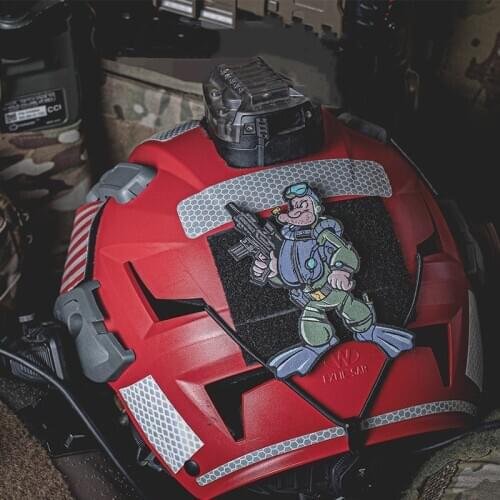 Frogman Commando Embroidery Patches Sense of Justice Guy Diving Outdoor Badge For Clothes Backpack Velcro Woven Jeans Sticker