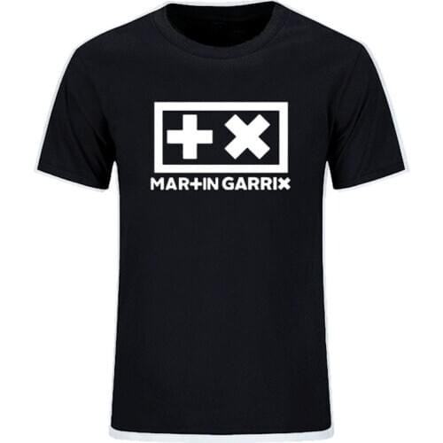 New Men DJ Martin Garrix T-shirt top electronic music cotton Short Sleeve tshirt men Hip Hop Rock streetwear men Loose Size