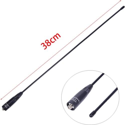 Hot SMA-F Dual Band VHF/UHF 144/430MHz Telescopic Antenna For Baofeng UV-5R/82 Walkie Talkie Ham Radio