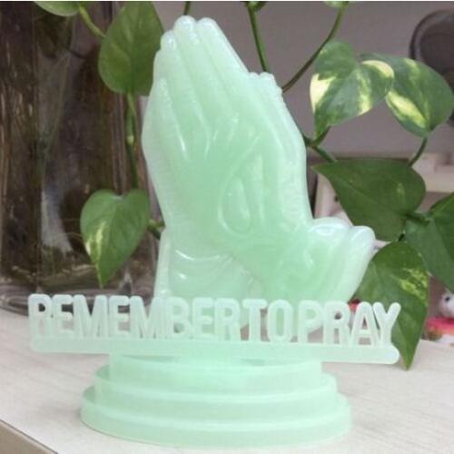 Christian Gifts Noctilucent Prayers Hand Catholic Pray Ornaments Night Light Home Decor Church Gifts Cross Led Christmas present