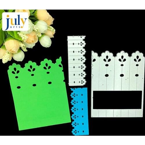 Julyarts Scrapbooking Dies Templates 3D Gift Box Cutting Dies Carbon Steel Embossing Stencil Card Lace Edges Borders