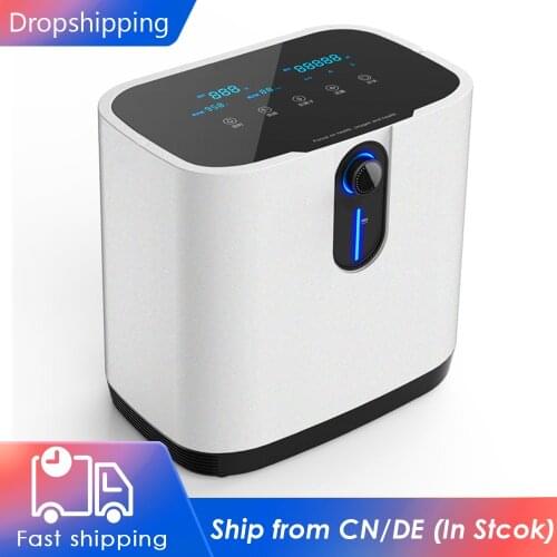 AUPORO Oxygen Concentrator 1-7L/min Adjustable Oxygen Machine Without Battery for Home and Travel Use AC110V 220V